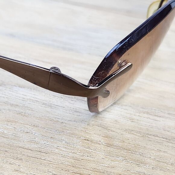 💜Vintage Gloria Vanderbilt Rimless Ombre Sunglasses - Picture 10 of 12